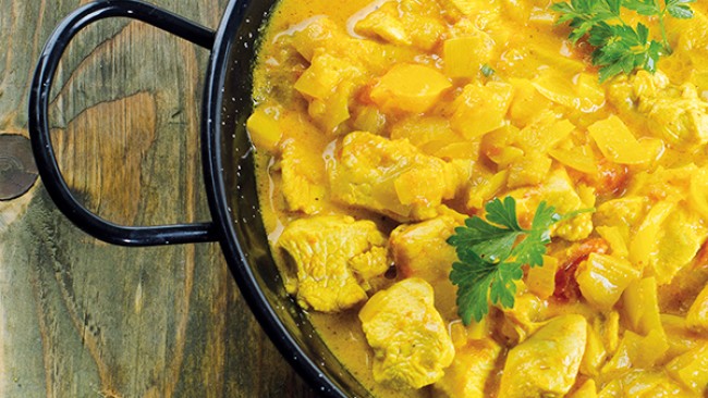 CURRY DE POULET À LA CRÈME
